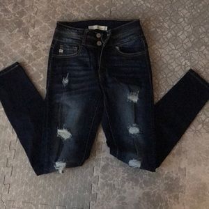 KanCan Busted Skinny Jean